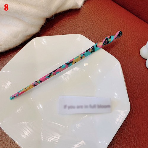 Women Hair Sticks Clip Chinese Style Vintage Headwear Acetate Chopstick Hairpin^ - Picture 20 of 26
