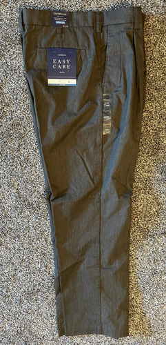 Croft & Barrow Easy Care Dress Pants Stretch - Gray Men's Size 32 x 30 NEW NWT - Picture 2 of 3