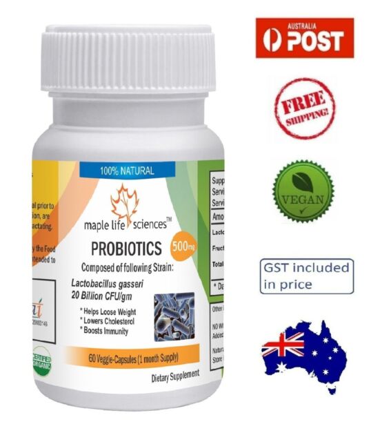 Probiotic Lactobacillus Gasseri 20 Billion CFU/gm Capsules - 500mg - AU Stock Probiotic Lactobacillus Gasseri 20 Billion CFU/gm Capsules - 500mg - AU Stock