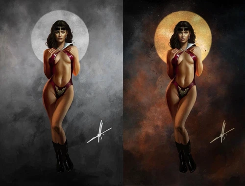 VAMPIRELLA #671 CARLA COHEN EXCLUSIVE A & B VIRGIN VARIANT SET - PRESALE