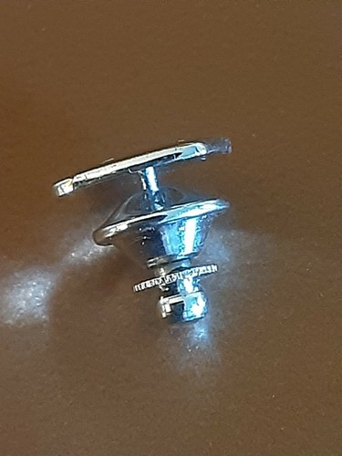 Sterling Theda Silver Lapel Pin 1.5 grams - Picture 5 of 5