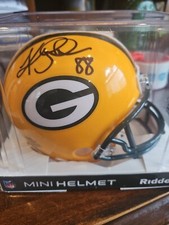 keith jackson signed mini helmet autographed green bay packers super bowl xxxi 1