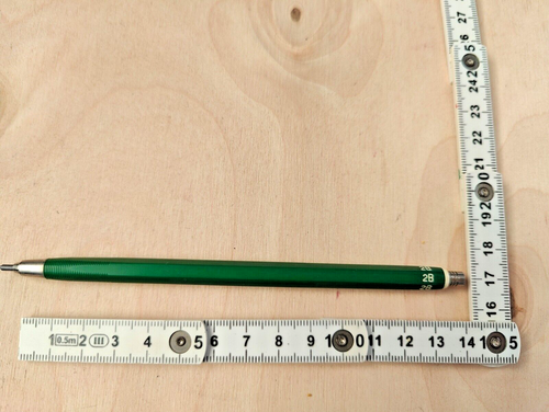 TK 9400 2B Green A.W. Faber Castell mechanical West Germany - Picture 7 of 9