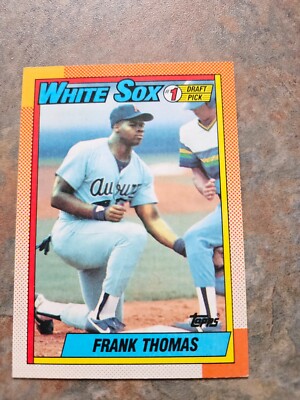 Carte Rookie 1990 Topps #414B Frank Thomas Autographiée - Notée BGS 10 - Authentique