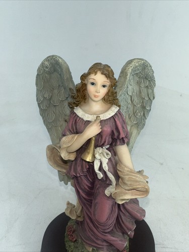 Turtle King Corp Angel Holding Trumpet with Base 8" Tall - Picture 4 of 15