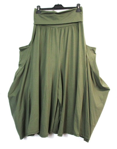 LAGENLOOK 100%COTTON QUIRKY PARACHUTE CULOTTES PANTS ONE SIZE : Regular(12-16) - Picture 2 of 31