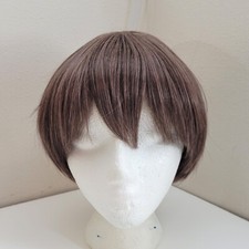 Ash Brown Short Boy Cut Wig, Cosplay Halloween Hair Harajuku Kpop