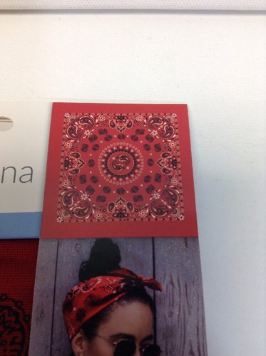 Styled Basics Bandana Red  100% Cotton 22x22 Inches - Bild 4 von 8