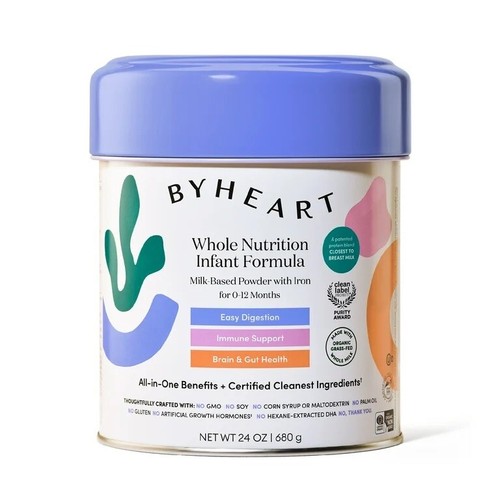 4 Cans ByHeart Whole Nutrition Powder Infant Formula Organic 0-12M 24oz - Picture 2 of 11
