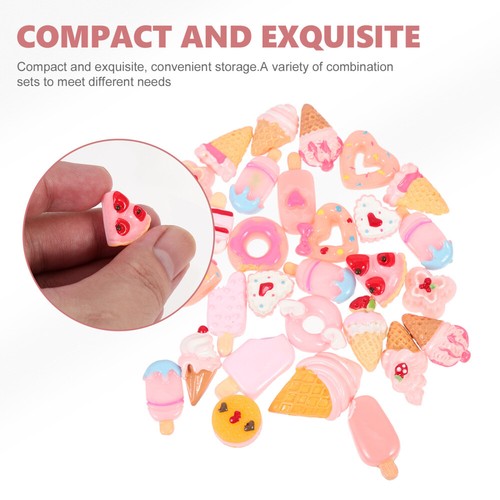 30 Pcs Simulated Food Nail Jewelry Resin Phone Case Charms for Decorating - 第 5/12 張圖片