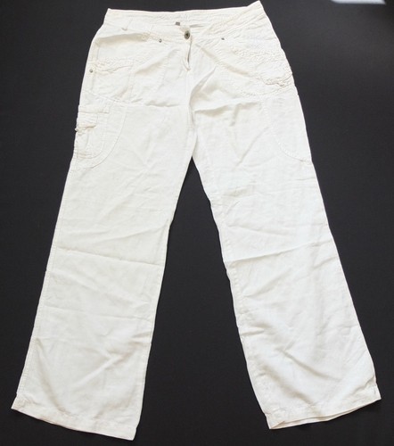 * HRC Elegant Linen Trousers Size 40 L Excellent - Picture 1 of 7