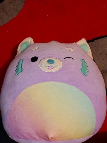 Squishmallows Lexis Panda with Rainbow Belly and Tail 12" Medium Purple Plush - Bild 1 von 2