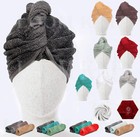 Hair Towel Drying Wrap Turban Cap 100% Cotton After Shower Quick Dry Hair Hat UK