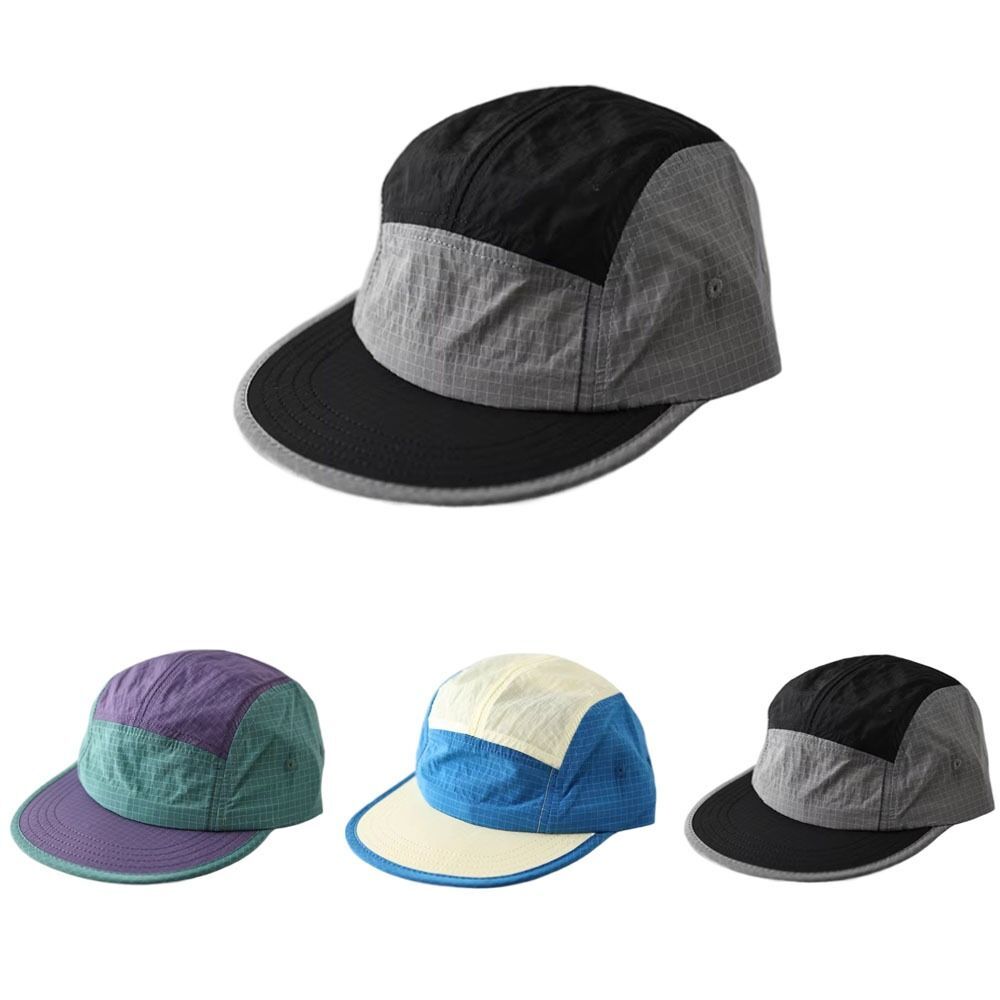 5-Panel Sunshade Cap Japanese Style Snapback Hats Splicing