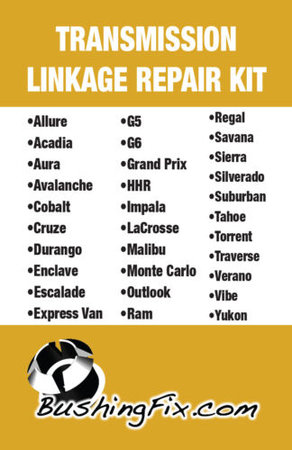 GMC Savanna 3500 Transmission Shift Cable Repair Kit w bushing Easy Install - Foto 10 di 11