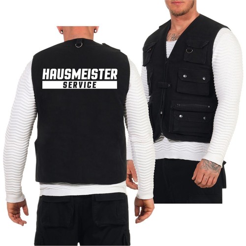 Herren Weste Hausmeister Service mit vielen Taschen Multifunktionsweste outdoor - Bild 2 von 4