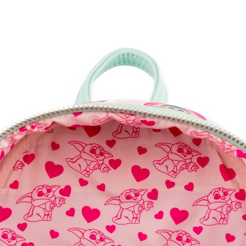 Loungefly The Mandalorian Grogu Valentines Mini-Backpack - NEW - Picture 5 of 6