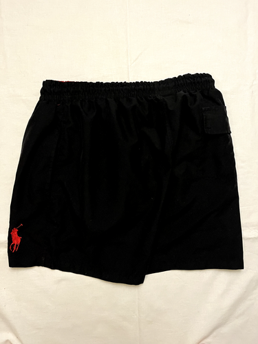 POLO RALPH LAUREN DRAWSTRING SHORTS BOYS SIZE L STREET WEAR Y2K PONY LOGO BLACK - Picture 5 of 8