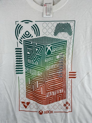 Xbox Series X Most Powerful T-Shirt White Ripple Junction Mens XL NWT - Picture 2 of 7