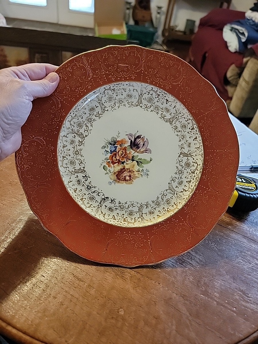 Vintage Royal China Decorative Warranted 22k Gold - Platter