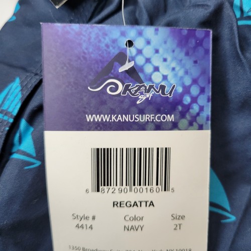 Kanu Surf Boys Boat Print Navy Blue Tank Short Size 2T Brand New - Picture 11 of 11