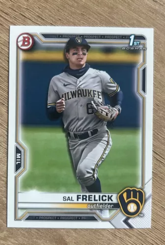 2021 Sal Frelick 1st Bowman Draft Paper #BD-172 Milwaukee Brewers