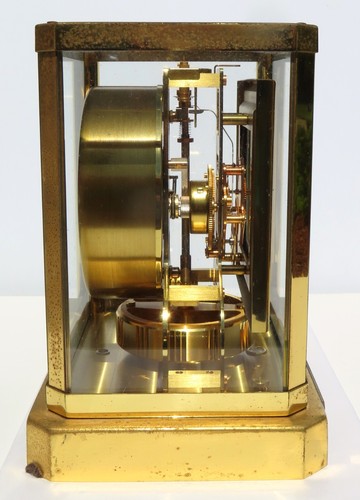 Jaeger-LeCoultre Swiss Atmos Clock Cal 528-8 Square Face Dial 1967 Working w Box - Picture 9 of 18