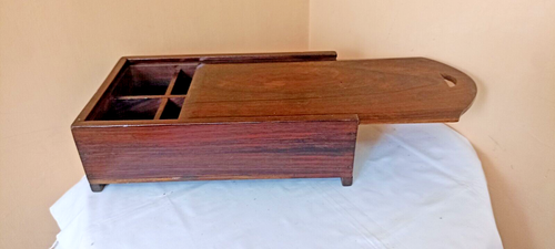 Rare Rosewood Traditional Indian Masala Cash Wooden Box Antique Vintage Old G80 - Picture 11 of 12