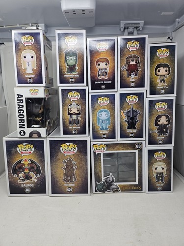 Funko Pop Lord Of The Rings Exclusive LOT of 14 Signed - Picture 2 of 10
