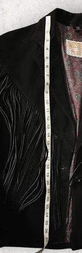 VINTAGE Women’s 14 Schott Western Suede Leather Fringe Jacket Coat Make Offer!! - Picture 12 of 12