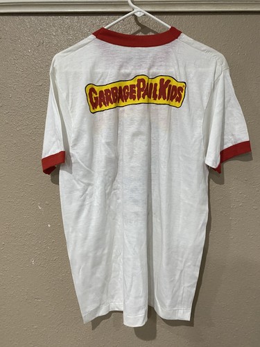 T-shirt vintage adulto XL secchio spazzatura bambini ADAM bomba 1986 punto singolo offerta posta - Foto 5 di 11