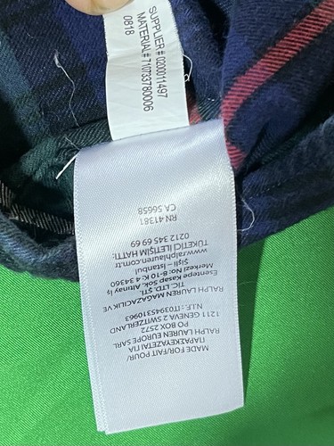 Polo Ralph Lauren Men's Multi Plaid Classic Fit Performance Flannel Size L - Picture 12 of 24