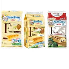 Mulino Bianco Kuchen Flauti Stracciatella Schokolade, Milch 3 x 8 snack