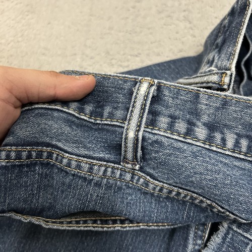 Jeans Levis uomo 44x32 blu denim 505 gamba dritta americano lavaggio medio adulto - Foto 13 di 14