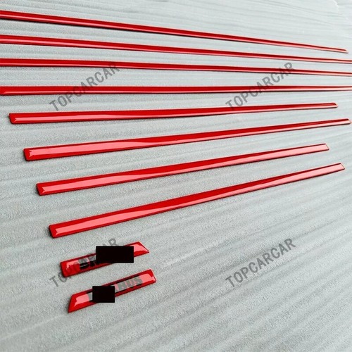 10pcs RED Side Molding Body Trim Kit Sticker for Benz W464 W463 G63 G55 G550 AMG - Picture 9 of 11
