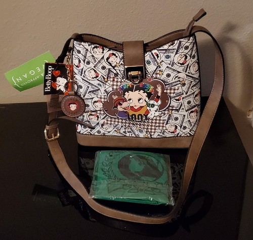 NWT BETTY BOOP LANY Crossbody Shoulder Handbag Purse On Tour 100 Dollars Money - Picture 1 of 7