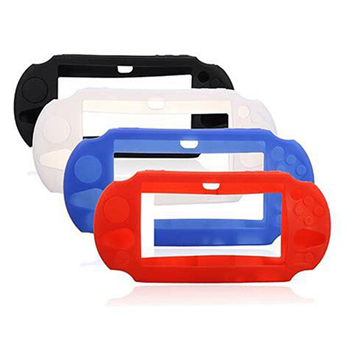 PS Vita 2000 Protective Silicone Rubber Gel Soft Case Console Cover Blue Black - Foto 18 di 24