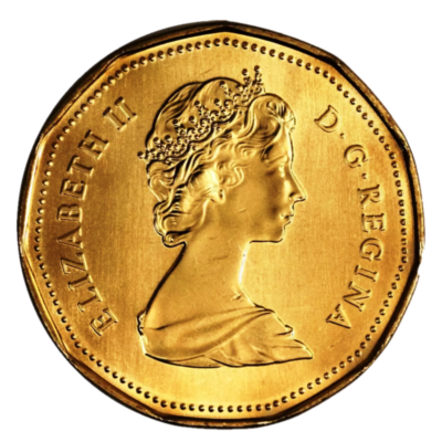 🇨🇦 Canada $1 One Dollar Common Loonie Coin, Crown Queen Effigy