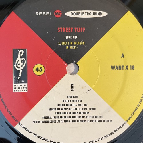 Double Trouble & Rebel MC - Street Tuff UK 12" 1989 EX Vinyl Desire Records - Picture 5 of 6