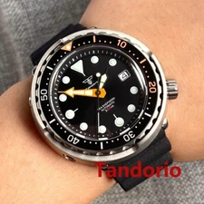 30ATM Diving Japan NH35A 46.5mm Men Watch Sapphire Glass Ceramic Bezel Date Lume