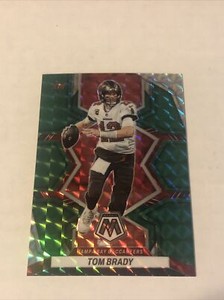 Tom Brady 2022 Panini Mosaic Green Mosaic Prizm #182 Tampa Bay Buccaneers SP