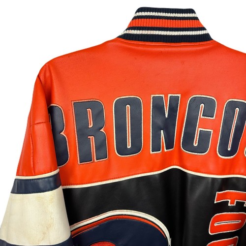 🔥RARA Chaqueta/Abrigo de Cuero Vintage Marca NFL Denver Broncos - Para Hombre Talla Grande🔥 - Imagen 8 de 22