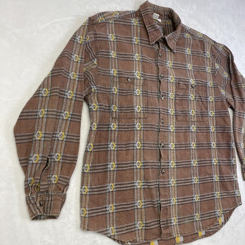 Camisa DE COLECCIÓN Territory Ahead Para Hombre XL Estampado Geométrico a Cuadros Manga Larga - Imagen 2 de 13