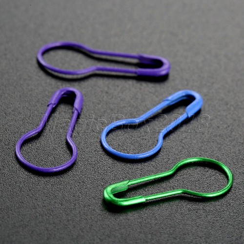 100pcs Calabash Gourd Shape Metal Pins Clips Knitting Stitch Markers Hangtag - Picture 6 of 11