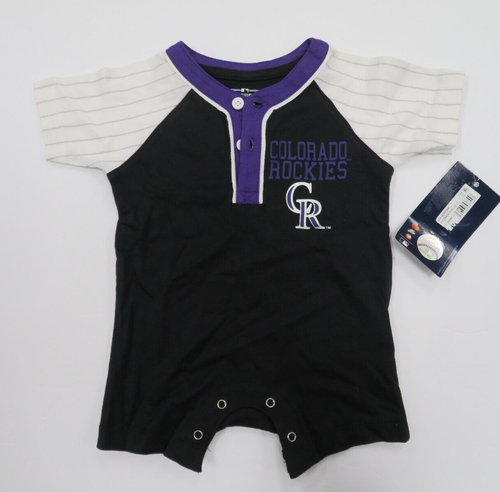 Infant Boys MLB Colorado Rockies Bodysuit Black Size 3-6 Months NWT