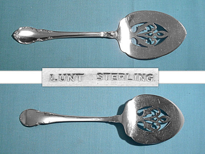 ~ MODERN VICTORIAN ~ NO MONO S LUNT STERLING SALAD FORK