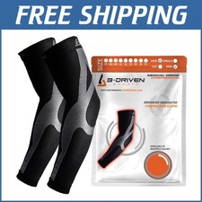 Durable Nylon Graduated Compression Arm Sleeves - Secure Fit in Various Sizes
