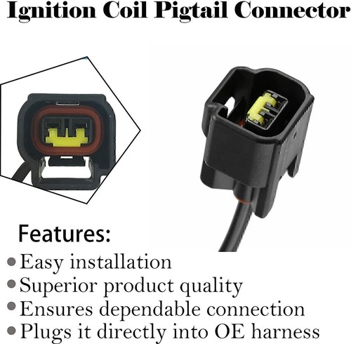 8Pc Ignition Coil Connector Plug Harness For Ford 4.6L 5.4L 6.8L Lincoln Mazda M - Picture 4 of 12