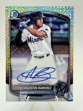 2025 Bowman #BMA-AR Agustin Ramirez Chrome Prospects Autographs Mojo Refractor
