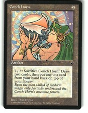 Magic the Gathering - Fallen Empires Conch Horn 1994 Rare
